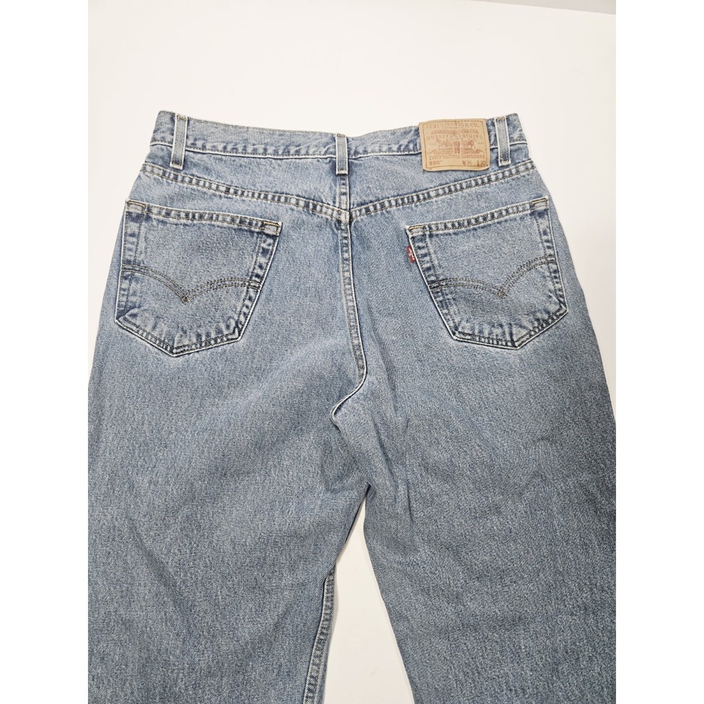 Vintage Levis 550 Jeans Size 36x30 Relaxed Fit Denim Blue Jeans Medium Wash - Picture 8 of 9